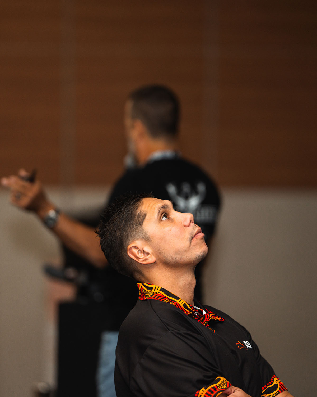 CEO Jyi Lawton looking toward a presentation during Day 1 of the 2024 AEMEE Annual Conference.