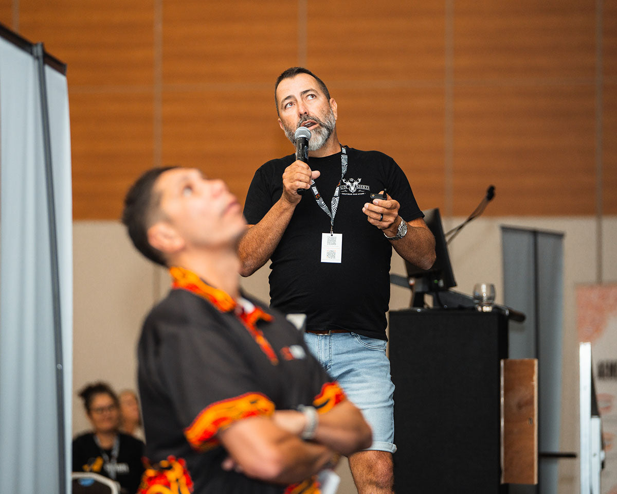 Speaker presenting to delegates during a Day 1 conference session at the 2024 AEMEE Annual Conference.