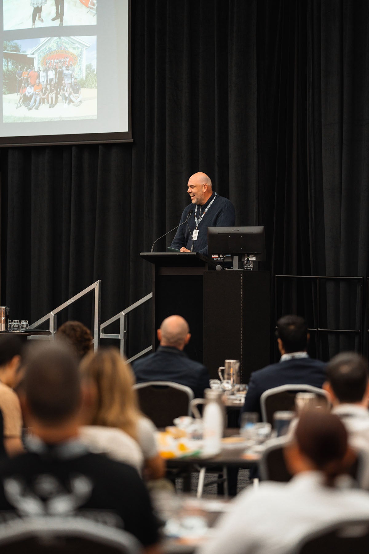 Michael Grundon from GaWun Supplies speaking during Session 2: Tracking the Journey at the 2024 AEMEE Annual Conference.