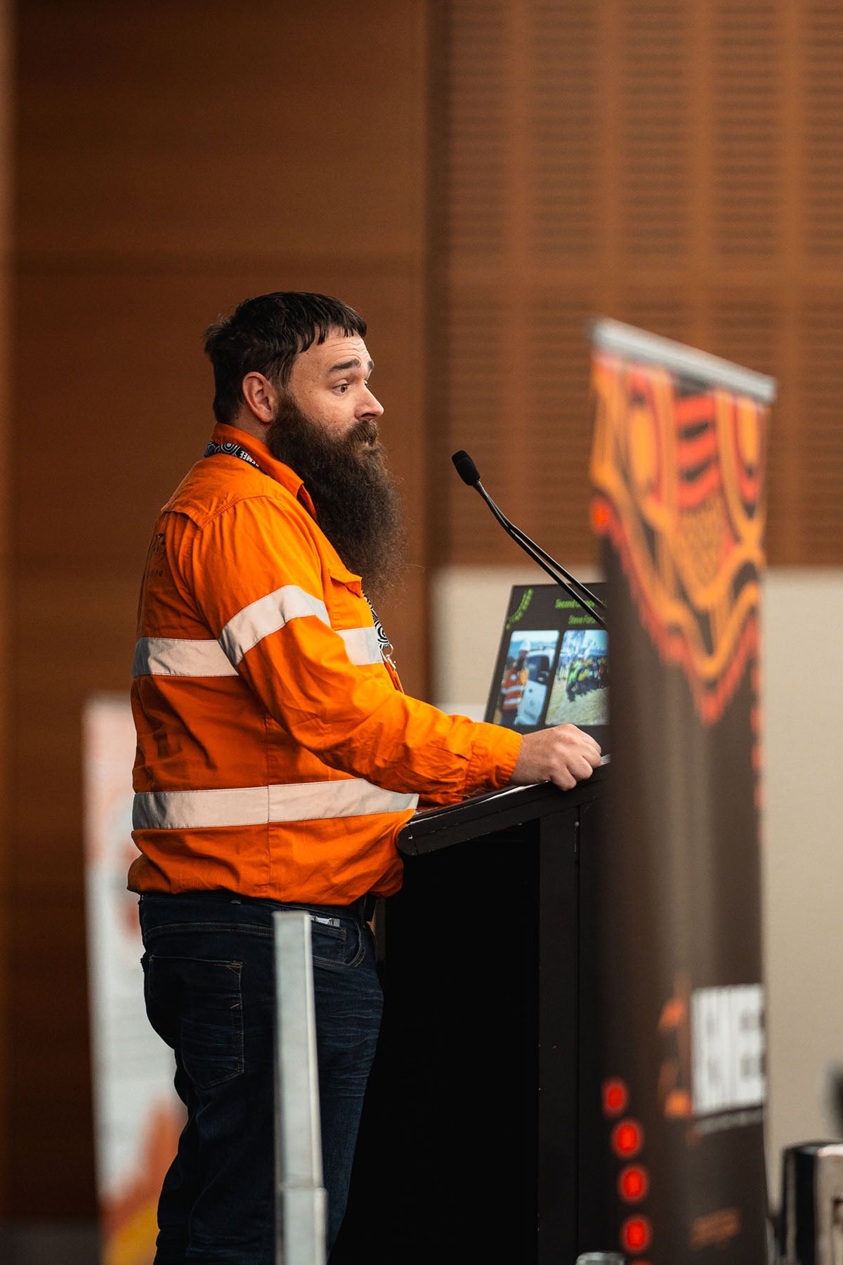 Steve Fordham presenting “Second Chance for Change” during Session 2: Tracking the Journey at the 2024 AEMEE Annual Conference in Fremantle, WA.