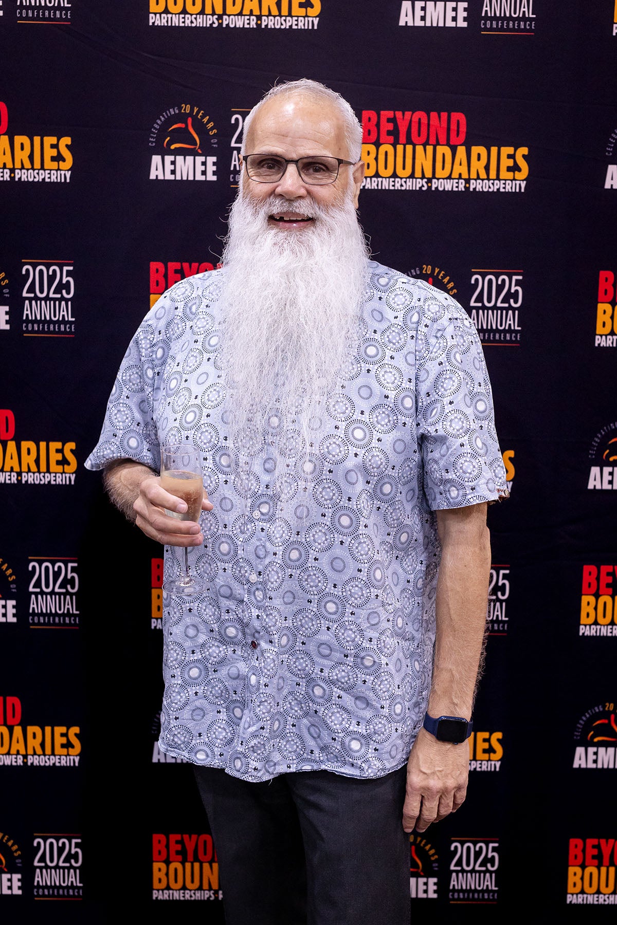 Indigenous Elder at the AEMEE 2025 National Resource Sector Awards gala dinner — Beyond Boundaries: Partnerships, Power, Prosperity, Darwin