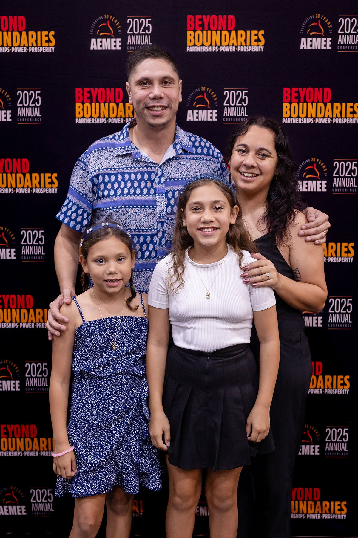 CEO Jyi Lawtons Family at the AEMEE 2025 National Resource Sector Awards gala dinner — Beyond Boundaries: Partnerships, Power, Prosperity, Darwin