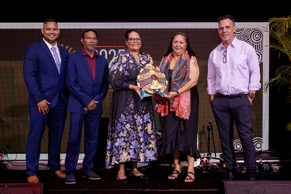 2025 New Indigenous Business of the Year award presented to 3BB Contracting Pty Ltd at the AEMEE 2025 Annual Conference.