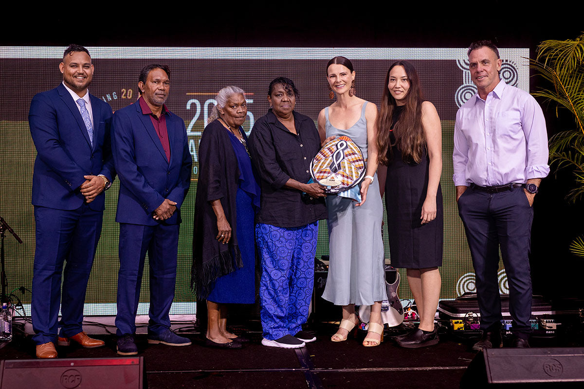 Indigital, with Rio Tinto and Caring for Country ACRG, receiving the 2025 Collaboration of the Year Award at the AEMEE 2025 Annual Conference.