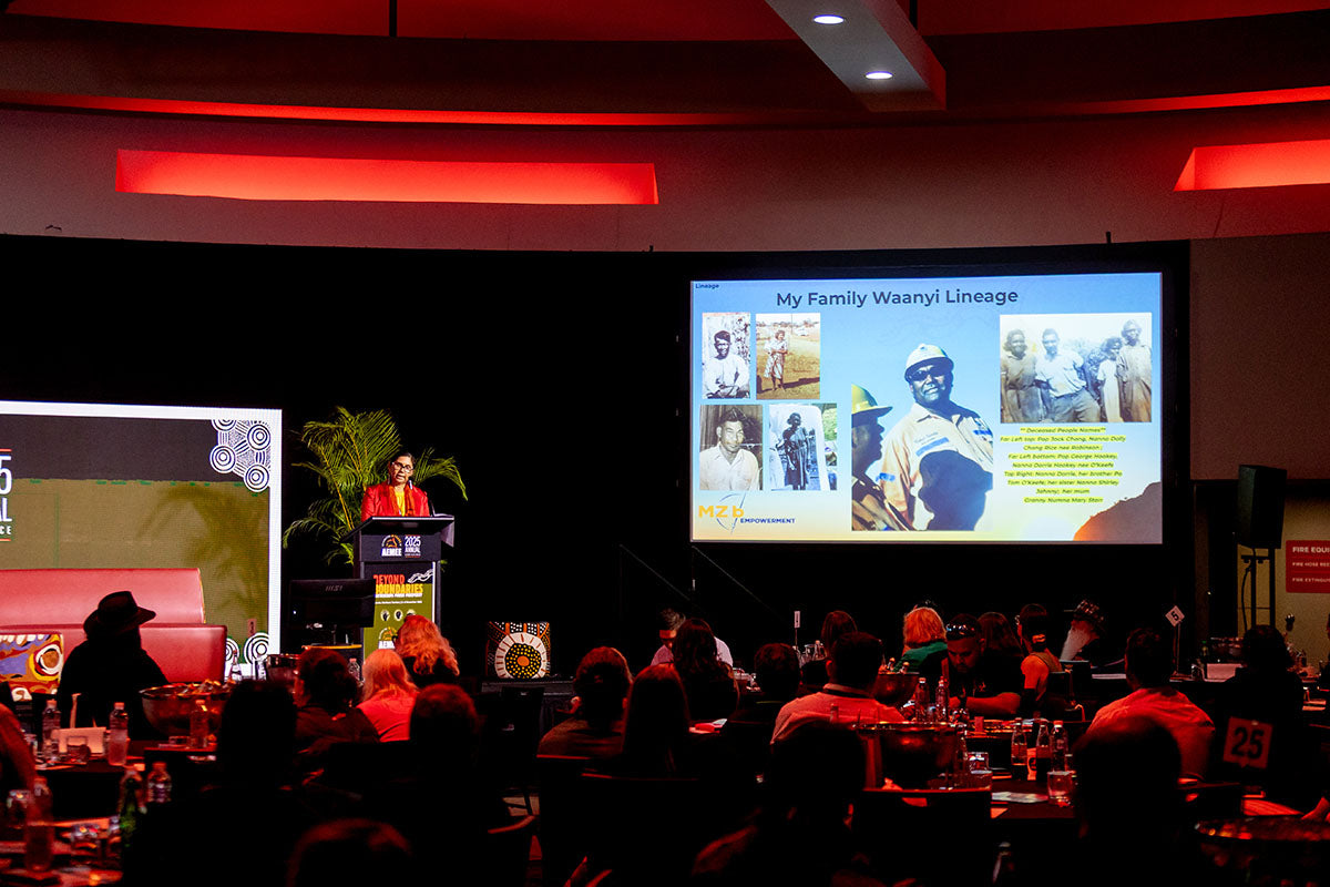 AEMEE conference presentation sharing family history and cultural storytelling with delegates.