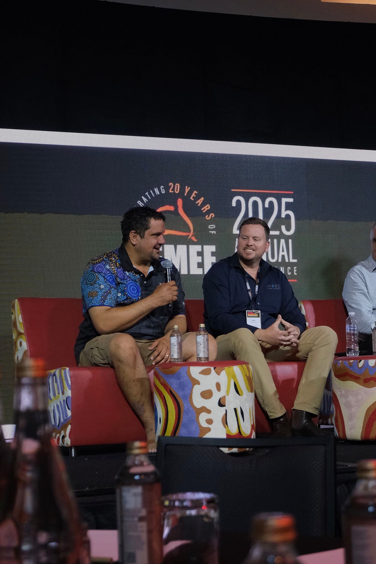 AEMEE conference panellists speaking during a session on Indigenous business and resources sector opportunities.