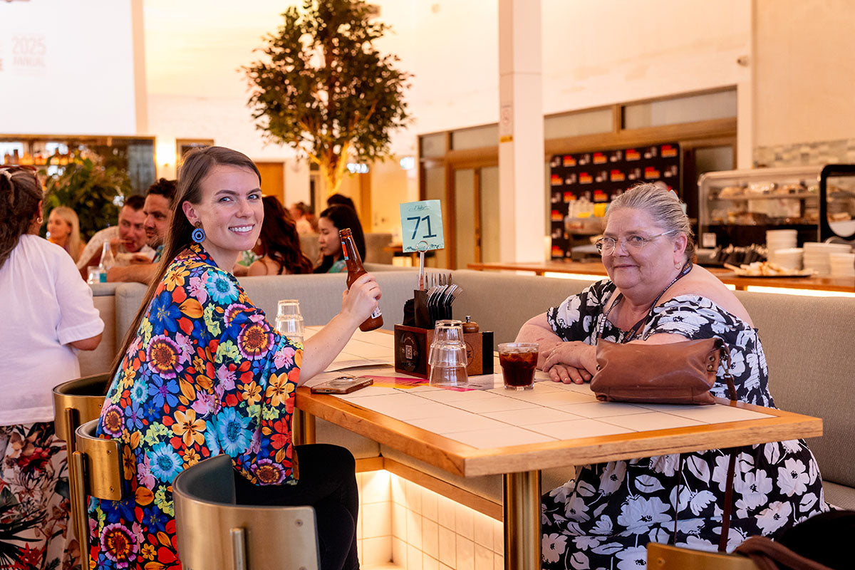 Delegates relaxing at the AEMEE 2025 Annual Conference networking night in Darwin
