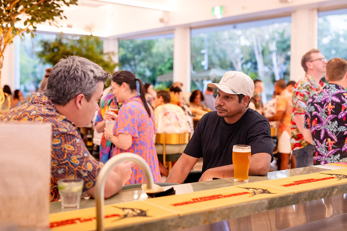 Delegates networking at the AEMEE 2025 Annual Conference networking night in Darwin