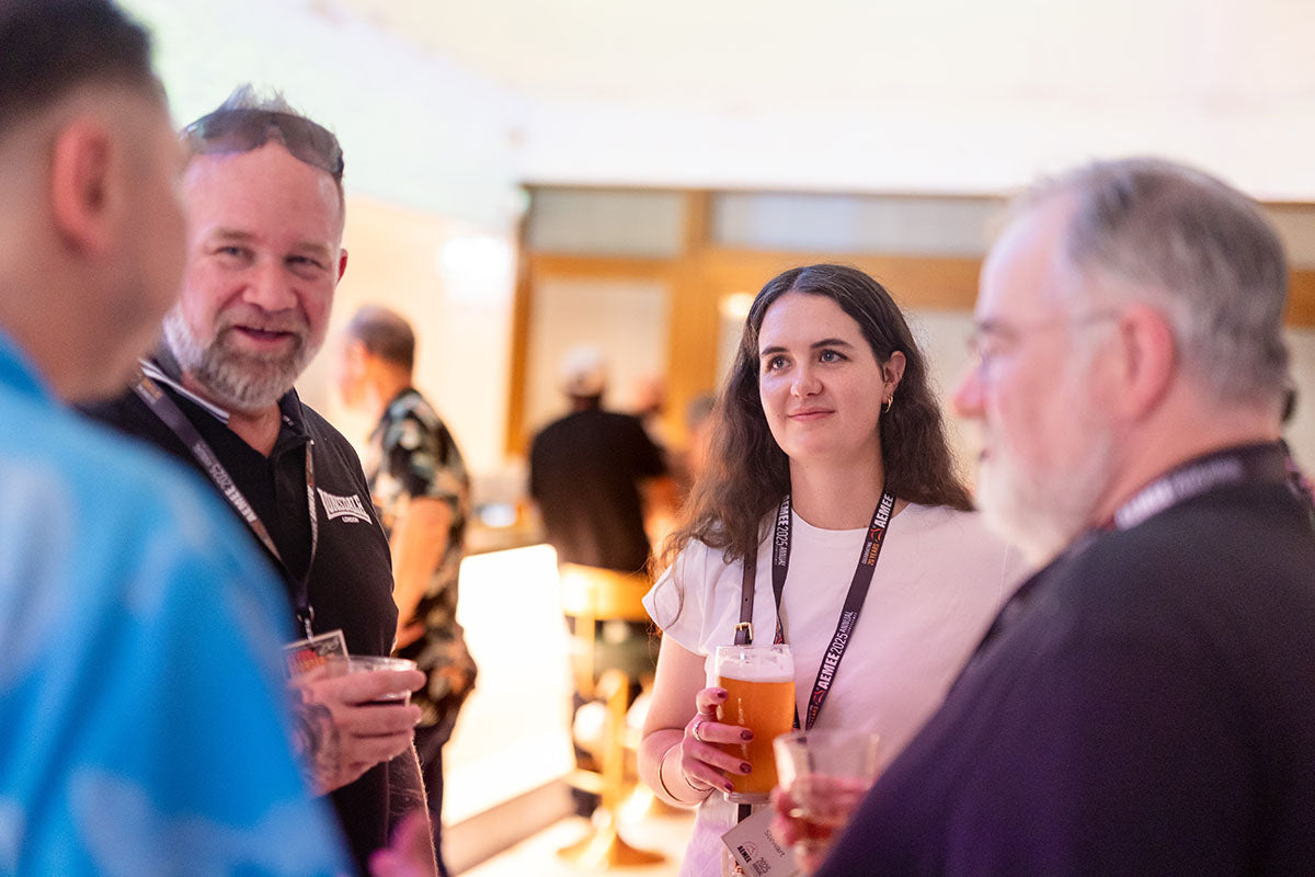 Delegates networking at the AEMEE 2025 Annual Conference networking night in Darwin