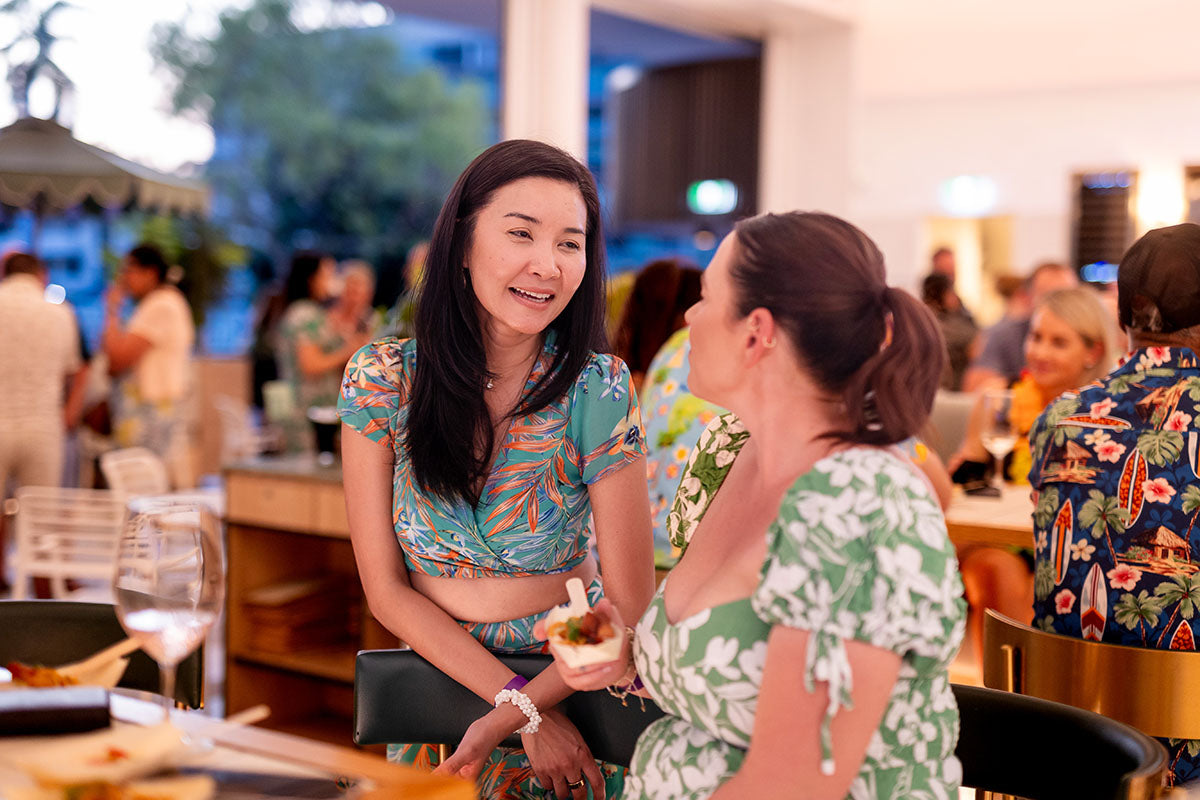 Delegates enjoying the AEMEE 2025 Annual Conference networking night in Darwin