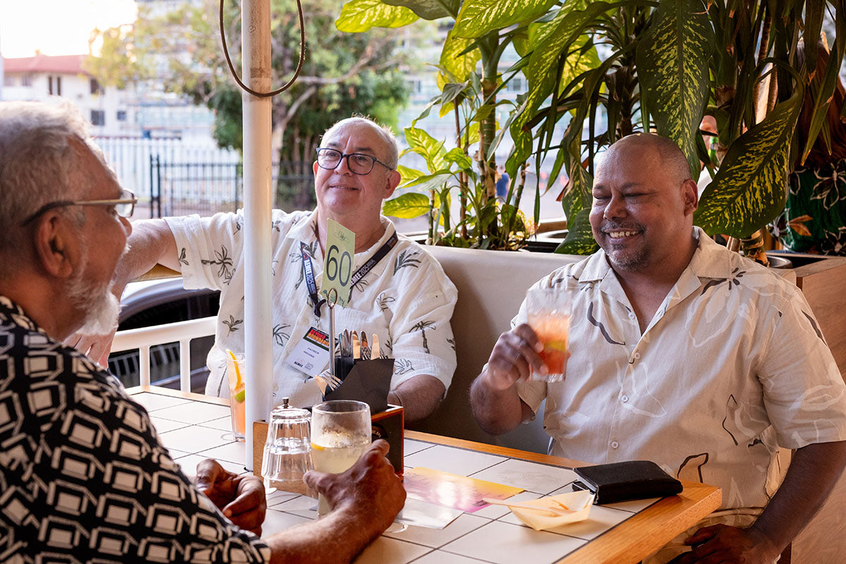 Delegates enjoying the AEMEE 2025 Annual Conference networking night in Darwin